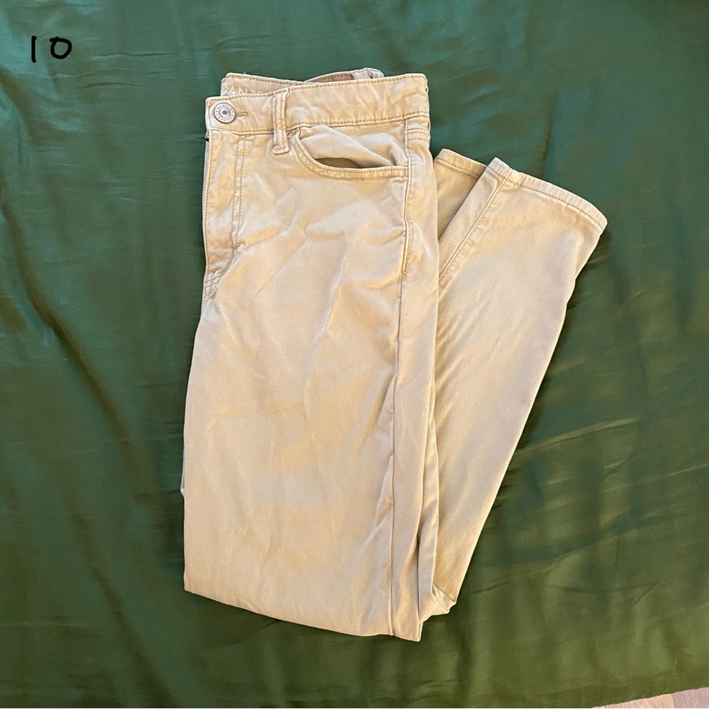American Eagle Khaki High Rise Jeggings
